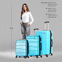DUKAP Rodez Lightweight Hardside 3pc Set
