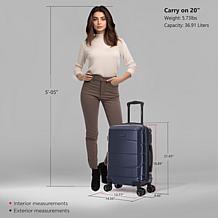 DUKAP Sense Lightweight Hardside Spinner Luggage 20" Carry-On