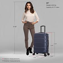 DUKAP Sense Lightweight Hardside Spinner Luggage 24"