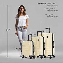 DUKAP Zahav 3-Piece Lightweight Hardside Spinner Luggage Set