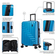 DUKAP Zahav Lightweight Hardside 24" Spinner Luggage