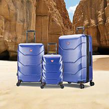 DUKAP Zonix 3-Piece Hardside Expandable Spinner Luggage Set