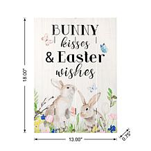 Easter Wooden Bunny Door Hanger