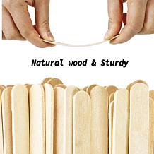 Easy Playhouse 1000pc Craft Sticks, Natural Wood Popsicle Strips