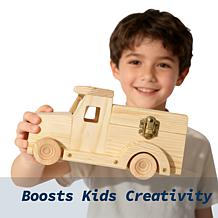 Easy Playhouse 3PC Wood Building Toy Kit