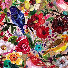eeBoo Birds and Blossoms 500-Piece Round Puzzle