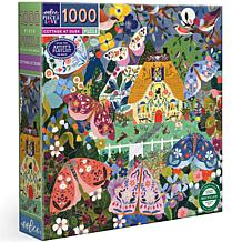 eeBoo Piece & Love Cottage at Dusk 1000 Piece Puzzle