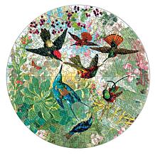 eeBoo Piece and Love Hummingbird 500-Piece Round Puzzle