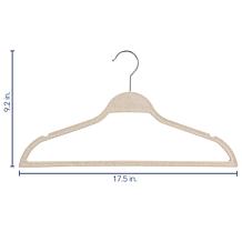 Elama Home 20-Piece Biodegradable Coat Hangers in Wheat