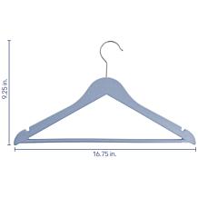 Elama Home 20-Piece Eco-Friendly Coat Hangers in Blue