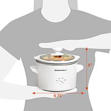 Elite Cuisine 1.5 qt. Mini Slow Cooker in Stainless Steel