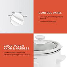 Elite Cuisine 1.5 qt. Mini Slow Cooker in Stainless Steel
