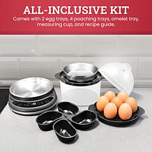 Elite Cuisine Programmable 2-Tier 14 Egg Cooker/Steamer