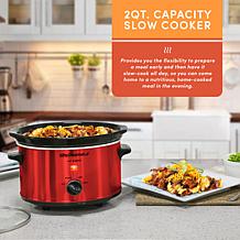 Elite Gourmet 2-Quart Oval Slow Cooker