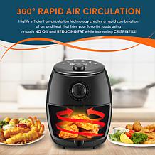 Elite Platinum 2.1 qt. Black Air Fryer