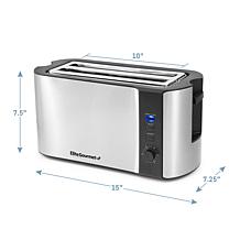 Elite Platinum Stainless Steel 4-Slice Long Slot Toaster