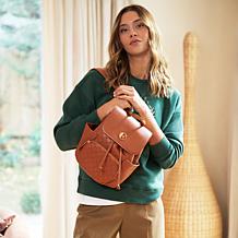 ELLE Compass 10L Vegan Leather Monogram Mini Backpack