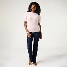 Elle Get the Look Fuzzy Shell Sweater