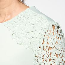 Elle Get the Look Lace Satin Jacket