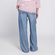 ELLE Get the Look Of Denim French Terry Pants