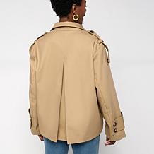 Elle Live Get the Look Cropped Trench Jacket