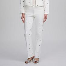 Elle Live Get the Look Grommet Detail Jean
