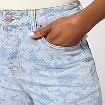 Elle Live Get the Look Lace Print Denim Pant
