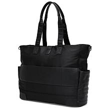 ELLE Voyage 25L Twill and Vegan Leather Weekender Duffel Bag