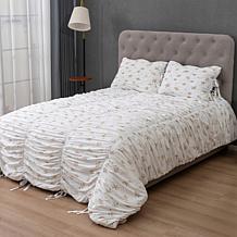 Emryn House 3-piece Ruched Comforter Set