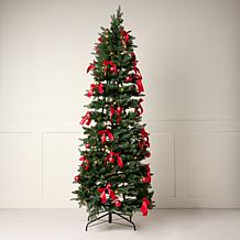 Emryn House 7' Pre-Decorated Illuminated Pop-Up Tree