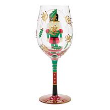 Enesco Lolita Nutcracker Snow Globe Handmade Stemmed Glass 15oz 