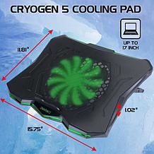 ENHANCE Cryogen 5 Gaming Laptop Cooling Pad Stand w/ 7 Height Settings