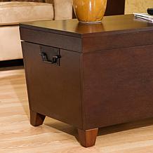 Espresso Pyramid Trunk Cocktail Table