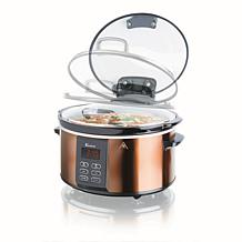 Euro Cuisine Electric Programmable Slow Cooker - 6-quart