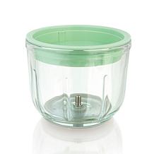 Euro Cuisine Mini Cordless Chopper with USB Cord & Glass Bowl, Green