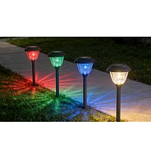Eveready 8-Piece Solar Color-On-Demand 12 Lumen Pathway Lights