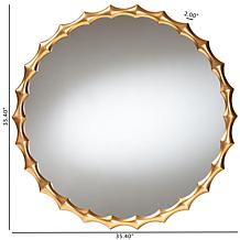 Everette Vintage Inspired Bamboo Accent Mirror