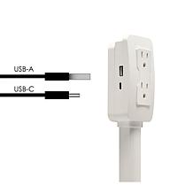 EZ Outlet with 180-Degree Rotation, Extension and 4 Port Connections