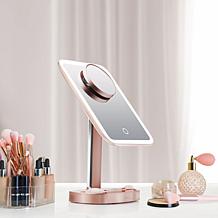 Fancii Aura Lighted Rose Gold Vanity Makeup Mirror