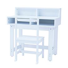 Fantasy Fields Wooden Play Writing Desk with Storage and Chair, White
