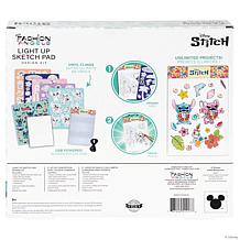 Fashion Angels Light Up Sketch Pad, Disney Stitch Beach Scenes