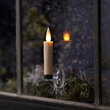 FIA Flame 10-piece Set of Clip-On & Suction LED Taper Candles