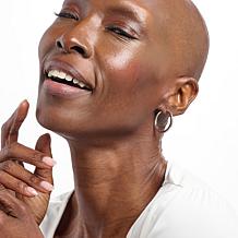 Fiorenza 1-inch Diamond-Cut Hoop Earrings