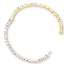 Fiorenza 2-Way Oval Hinged Bangle Bracelet