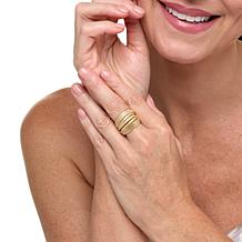 Fiorenza Jewelry Sterling Silver Multi-Row Highway Tubogas Ring