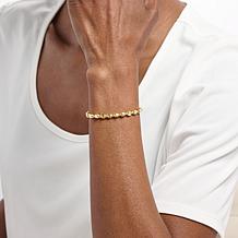 Fiorenza Polished Nugget Bead Adjustable Bracelet