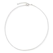Fiorenza Sterling Silver Cordano Link Chain Adjustable 22" Necklace