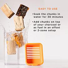 Fire & Flavor FFW202 Premium Smoking Wood Chunks, 4 Pounds, Hickory