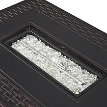 Fire Sense Albany Rectangular Aluminum LPG Fire Pit