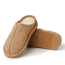 Fireside By Dearfoams Kids' Dempsey Genuine Shearling Clog Slippers